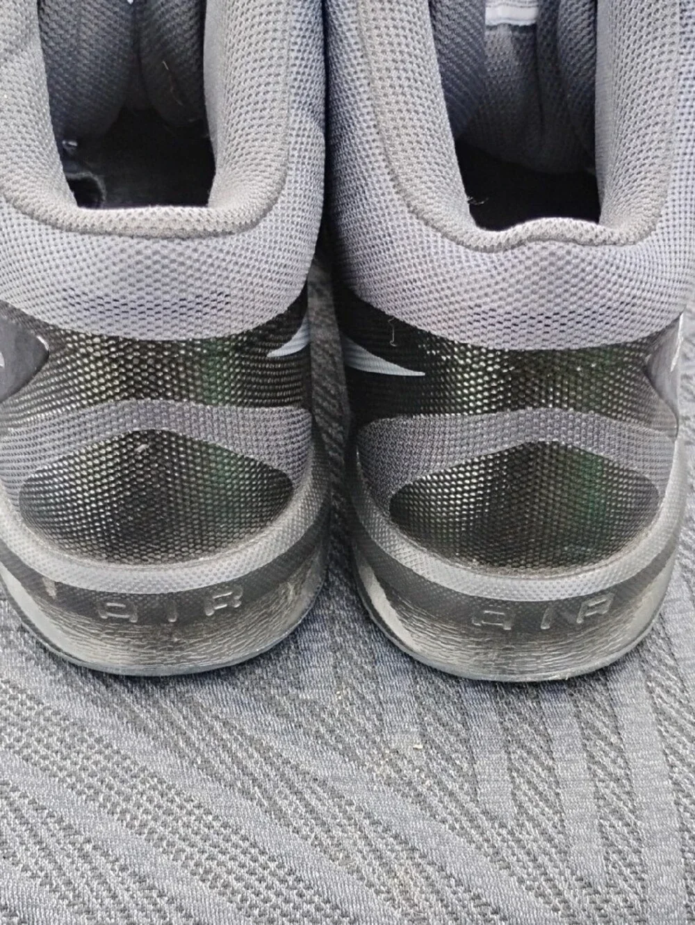 Nike Men’s Mid-Top Basketball Shoes — Gray and Black
